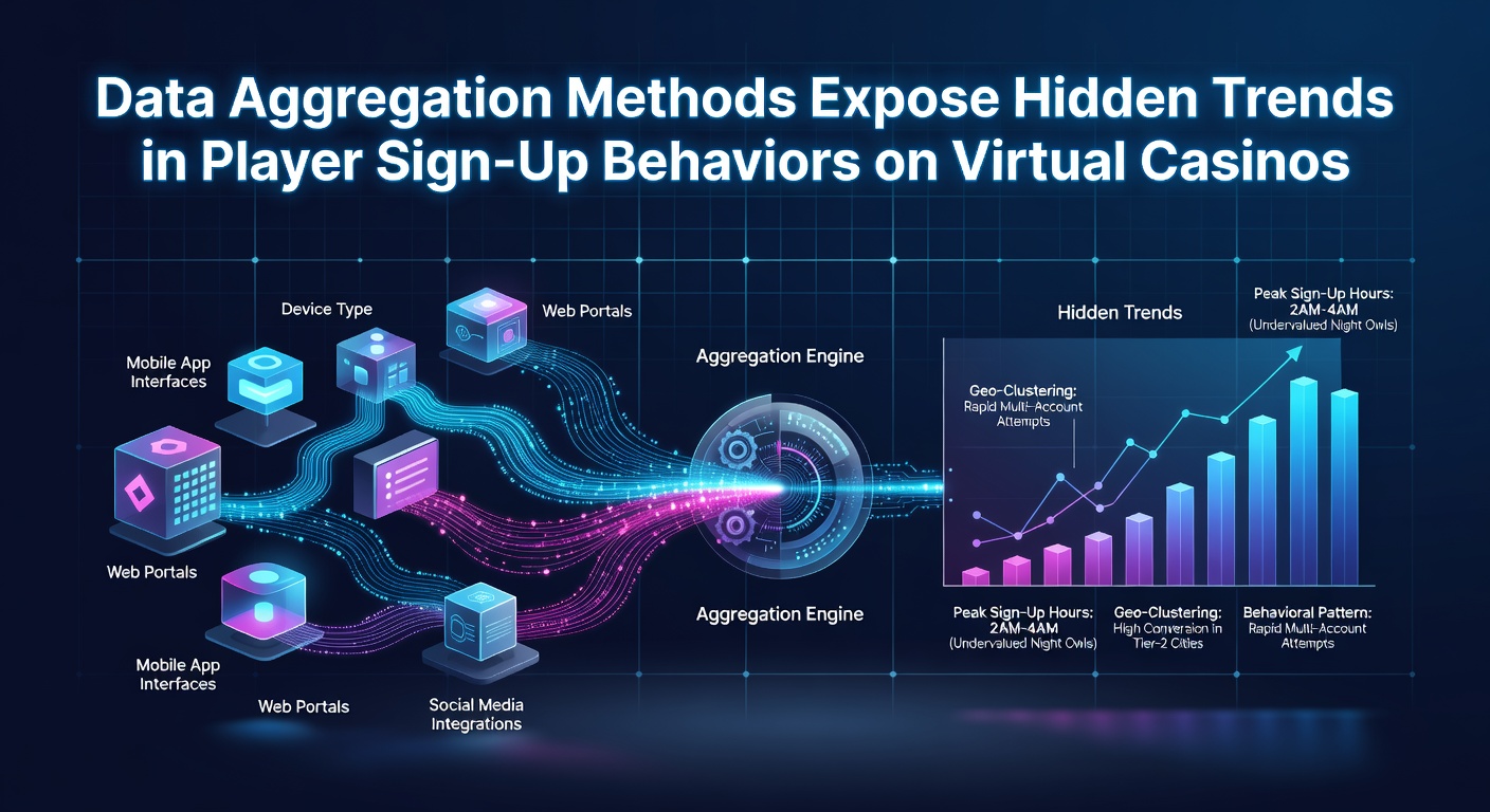 Data visualization showing aggregated sign-up trends across virtual casino platforms
