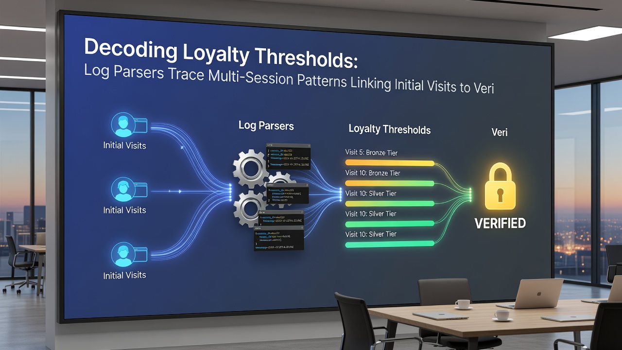 Detailed log analysis chart tracing user sessions from entry points to account verification on betting platforms