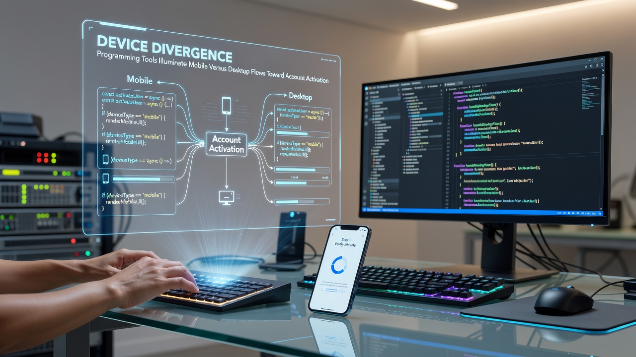 Data visualization of user flow differences between mobile and desktop on betting sites