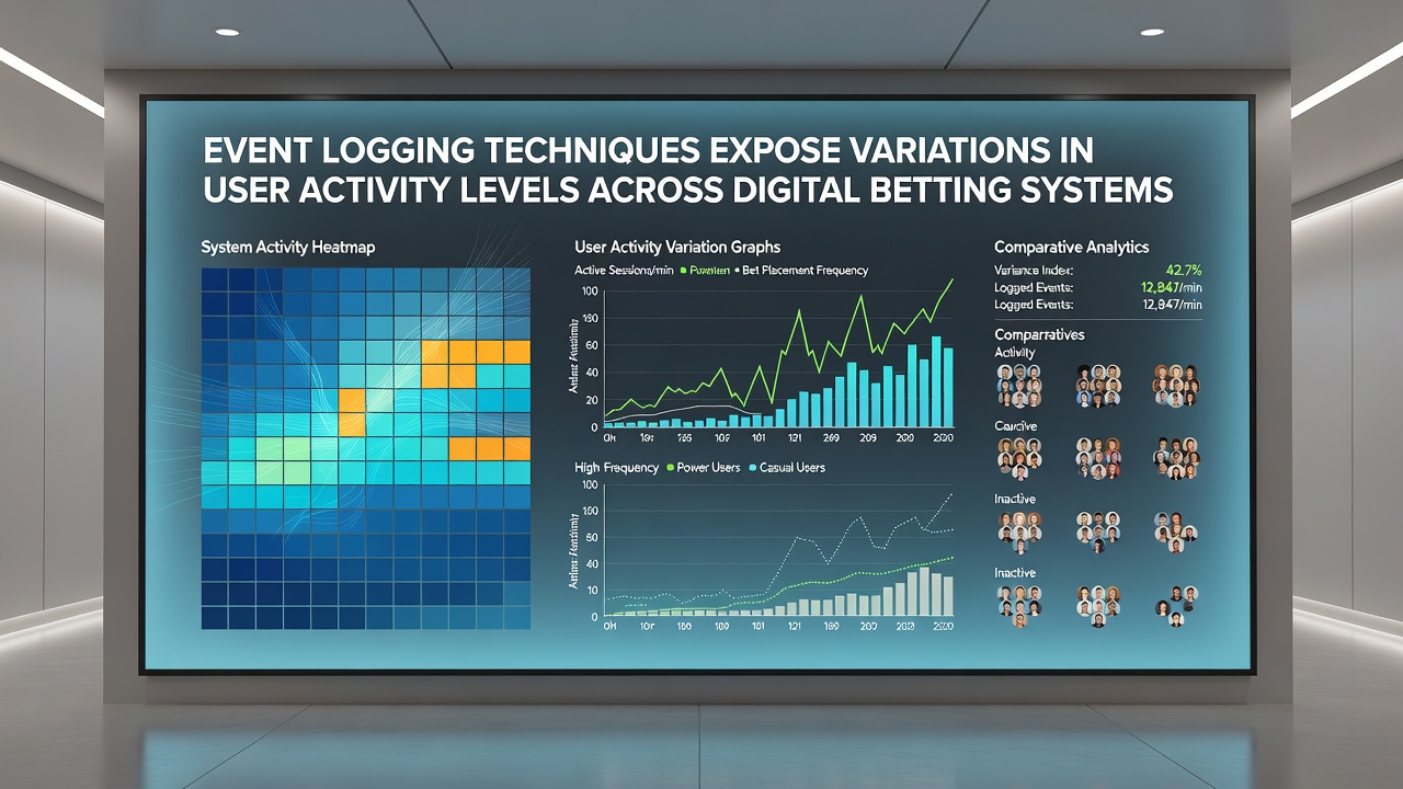 Data visualization comparing activity level variations across different user segments in betting systems