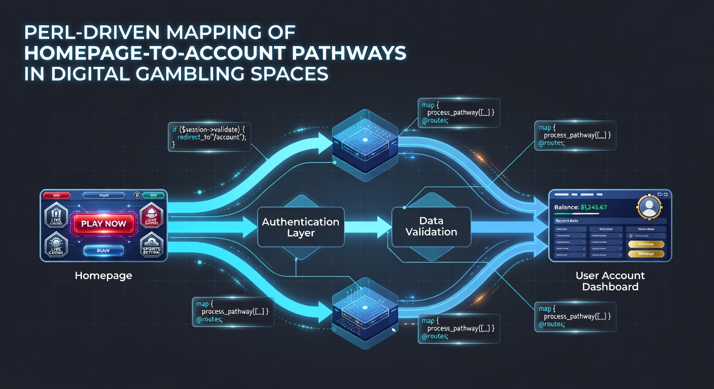 Perl script visualization mapping user flows from gambling site homepage to account registration