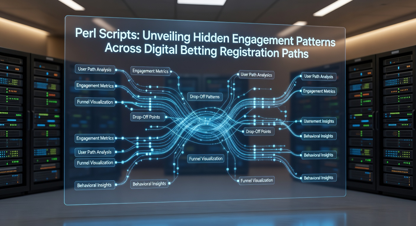 Perl scripts analyzing digital betting registration data flows and user patterns
