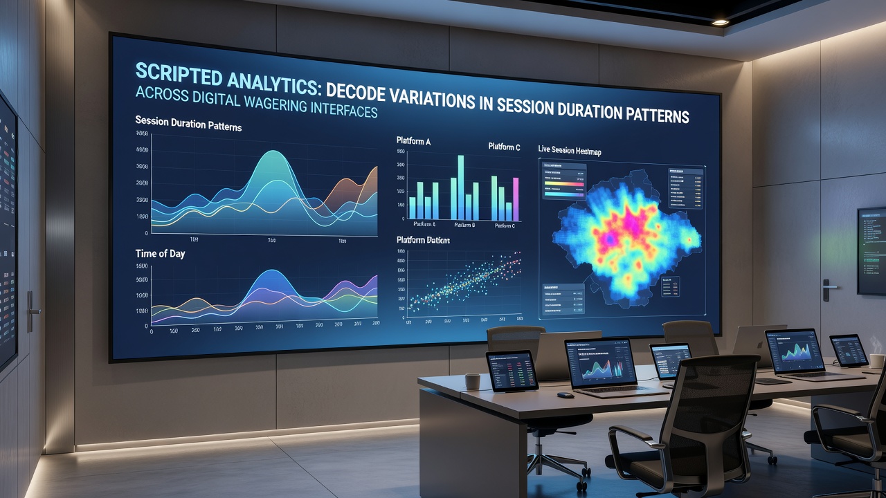 Data visualization comparing session durations across mobile, desktop, and tablet wagering interfaces in 2026