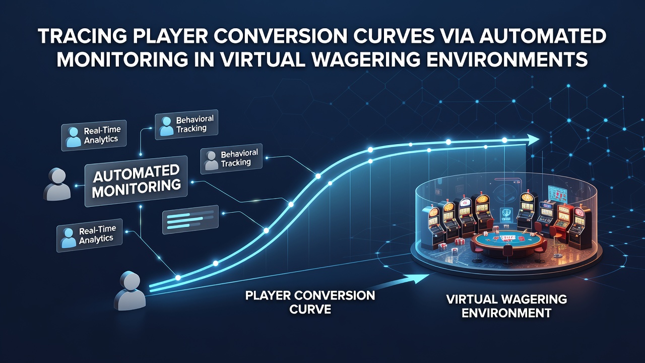 Automated dashboards display real-time conversion curves tracking visitor progression through registration and first deposit stages on virtual wagering platforms